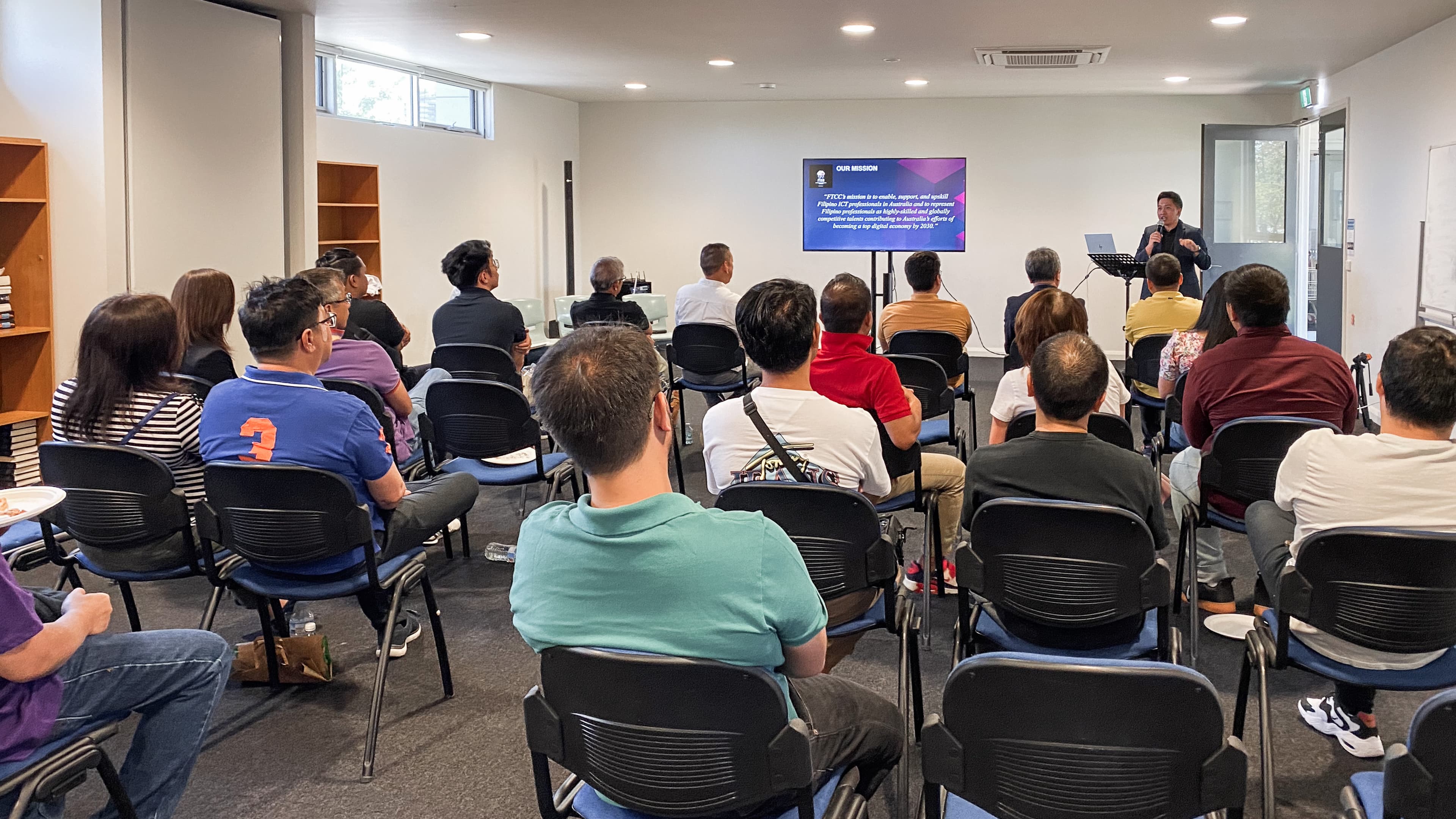 Pres Arvi speaks at FTCC Lunch and Learn Event